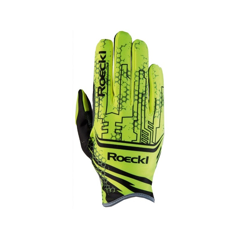 Rennen Handschuhe Roeckl LL Lajes neon gelb Rennen Handschuhe Roeckl LL Lajes neon gelb